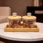 2 Piece Jars with Tray