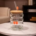 Pink Bow Coffee Glass